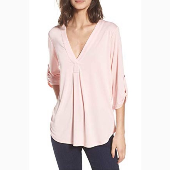 Lush Tops - Lush roll tab blouse